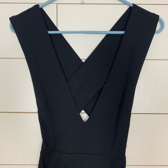 NWOT Lulus Black Cross Back Jumpsuit - Picture 2 of 8